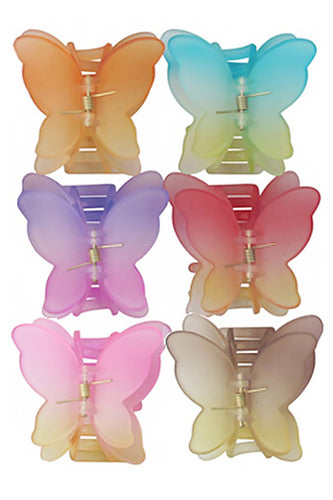Ombre butterfly clip