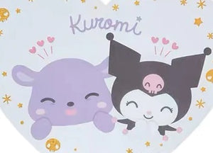 Kuromi Clear Heart Mini Fan