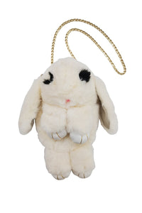 Ivory Pom Pom Bunny Purse