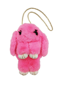 Hot Pink Pom Pom Bunny Purse