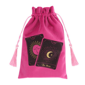 The Sun and The Moon Tarot Cards Drawstring Tarot Card Bag