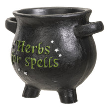 Load image into Gallery viewer, &quot;Herbs For Spells&quot; Mini Cauldron Planter
