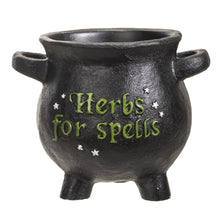 Load image into Gallery viewer, &quot;Herbs For Spells&quot; Mini Cauldron Planter
