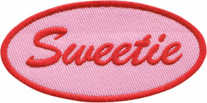 "Sweetie" Diner Name Tag Oval Patch