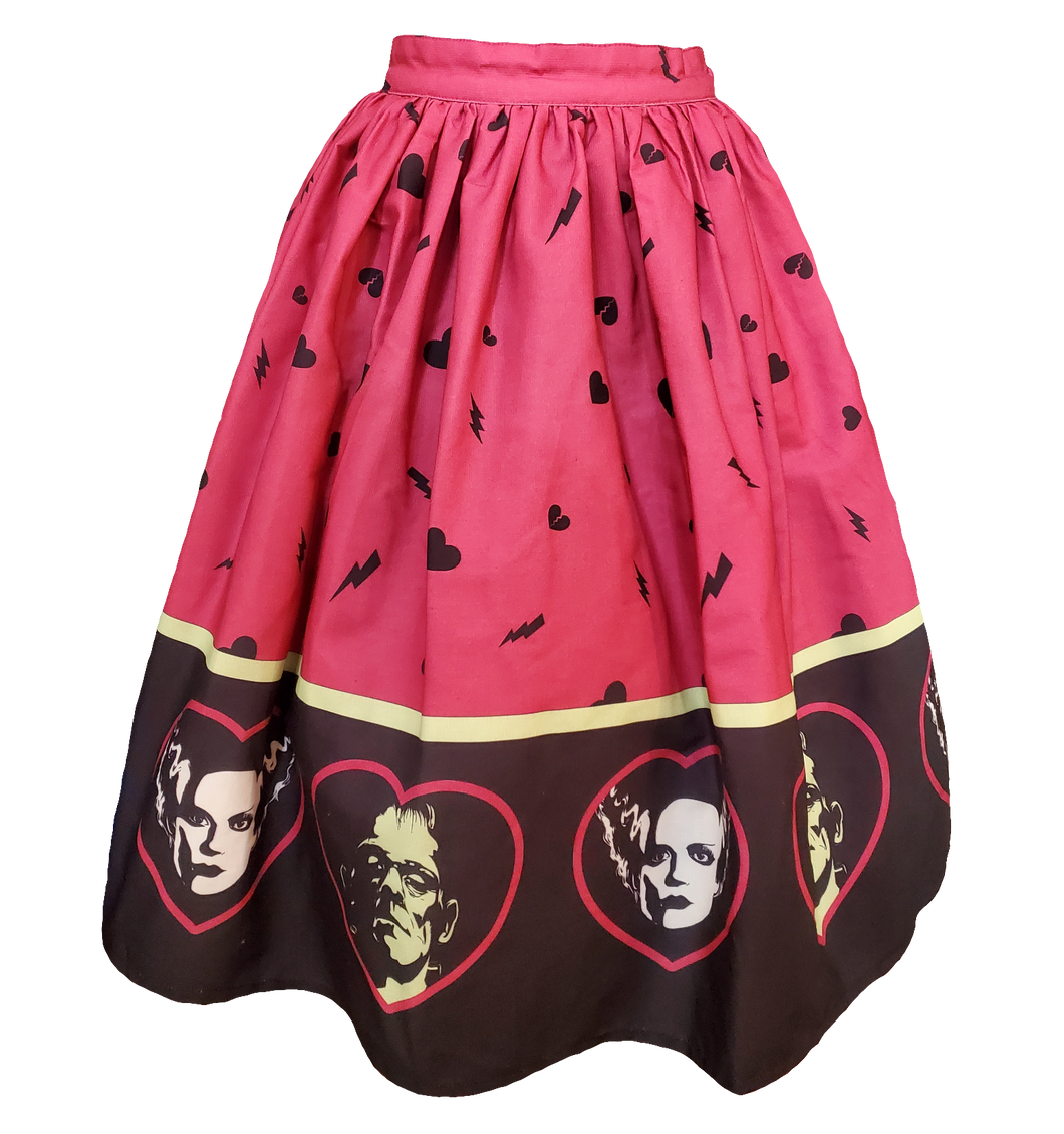 Frankenstein and his Bride Swing Skirt