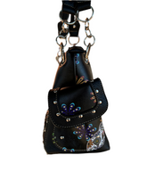 Load image into Gallery viewer, Black Sugar Skull All Over Print Shoulder Purse
