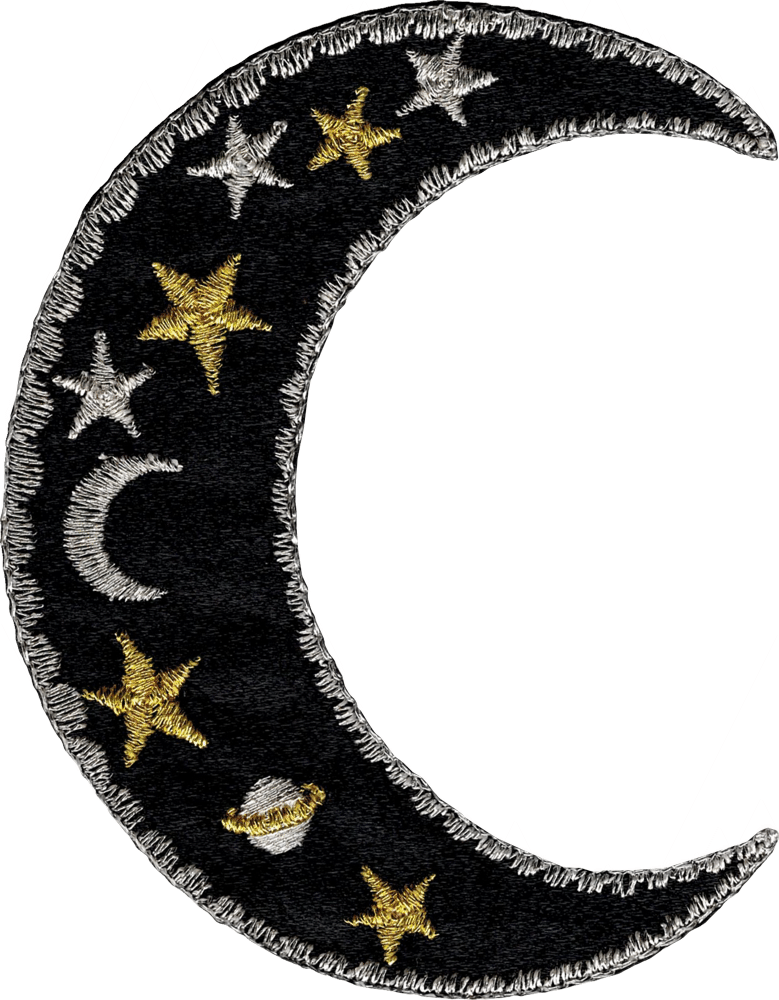 Celestial Crescent Moon Patch