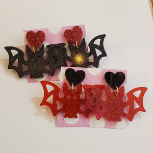 Cutie Bat Acrylic Statement Earrings- More Styles Available!