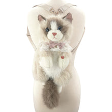 Load image into Gallery viewer, Stacey Cute Cat Plush Backpack
