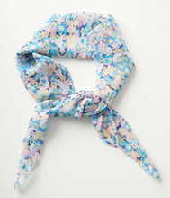 Load image into Gallery viewer, The Smurfs Blue Floral Print Hair Scarf
