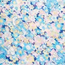 Load image into Gallery viewer, The Smurfs Blue Floral Print Hair Scarf
