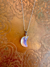 Load image into Gallery viewer, Opalite Crescent Moon Dainty Pendant Necklace- More Styles Available!

