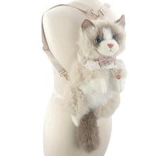Load image into Gallery viewer, Stacey Cute Cat Plush Backpack
