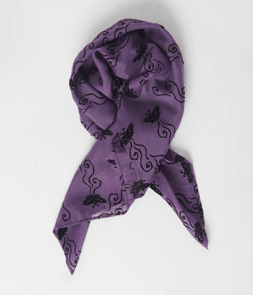 Corpse Bride Butterfly Print Hair Scarf