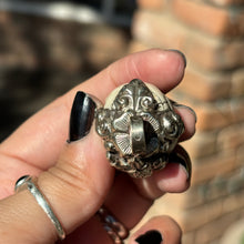 Load image into Gallery viewer, Carved Bone Skull Pendant
