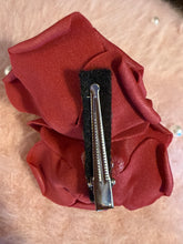 Load image into Gallery viewer, Burgundy Twin Rose Hair Clip
