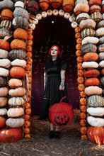 Load image into Gallery viewer, Haunted Hallows Red Pumpkin Jack O Lantern Wicker Picnic Basket Bag- NEW COLOR!
