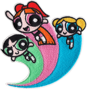 Power Puff Girls Heart Flying Trio