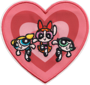 Power Puff Girls Heart Trio Patch