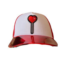 Load image into Gallery viewer, Heart Lollipop Trucker Hat
