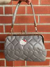 Load image into Gallery viewer, Hello Kitty Quilted Kisslock 2-Way Shoulder Purse
