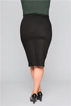 Load image into Gallery viewer, Black Fiona Pencil Skirt
