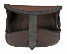 Load image into Gallery viewer, Brown and Black Trim Medieval Belt Bag
