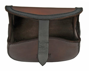 Brown and Black Trim Medieval Belt Bag