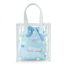 Load image into Gallery viewer, Hello Kitty &amp; Friends Daisies Clear Convertible Mini Tote Purse
