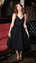 Load image into Gallery viewer, Bram Bat Velvet Flocked Bandage Fit and Flare Dress
