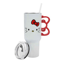 Load image into Gallery viewer, Hello Kitty Bow Handle Stainless Steel Tumbler
