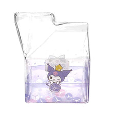 Load image into Gallery viewer, Kuromi Kawaii Glass Milk Carton Cup
