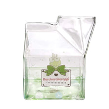 Load image into Gallery viewer, Keroppi Kawaii Glass Milk Carton Cup
