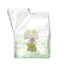 Load image into Gallery viewer, Keroppi Kawaii Glass Milk Carton Cup
