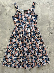 Floral Ghost Fit and Flare Dress