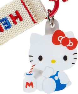 Hello Kitty Embroidered Tag Keychain
