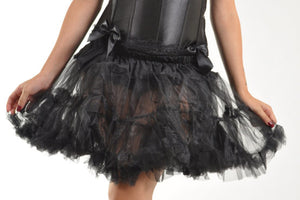 Black Ruffle Mini Petticoat