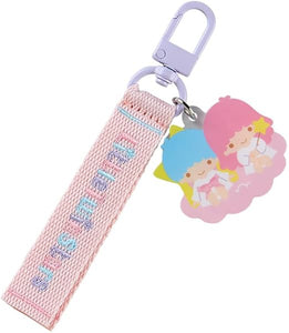 Little Twin Stars Embroidered Tag Keychain