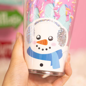 Melting Snowman Christmas Tumbler