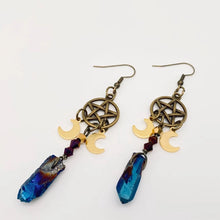 Load image into Gallery viewer, Moon Goddess Witch Earrings
