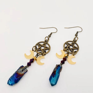 Moon Goddess Witch Earrings