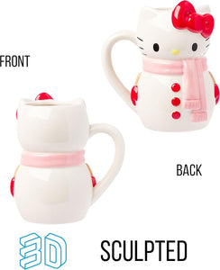 Hello Kitty Holiday Snowman Sculpted Mug