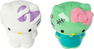 Hello Kitty Frankenstein and Mummy Salt and Pepper Shakers