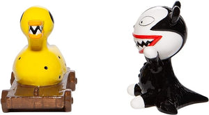 Scary Teddy and Killer Duck Nightmare Before Christmas Salt and Pepper Shakers