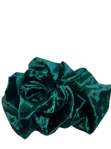 Green Velvet Scrunchie