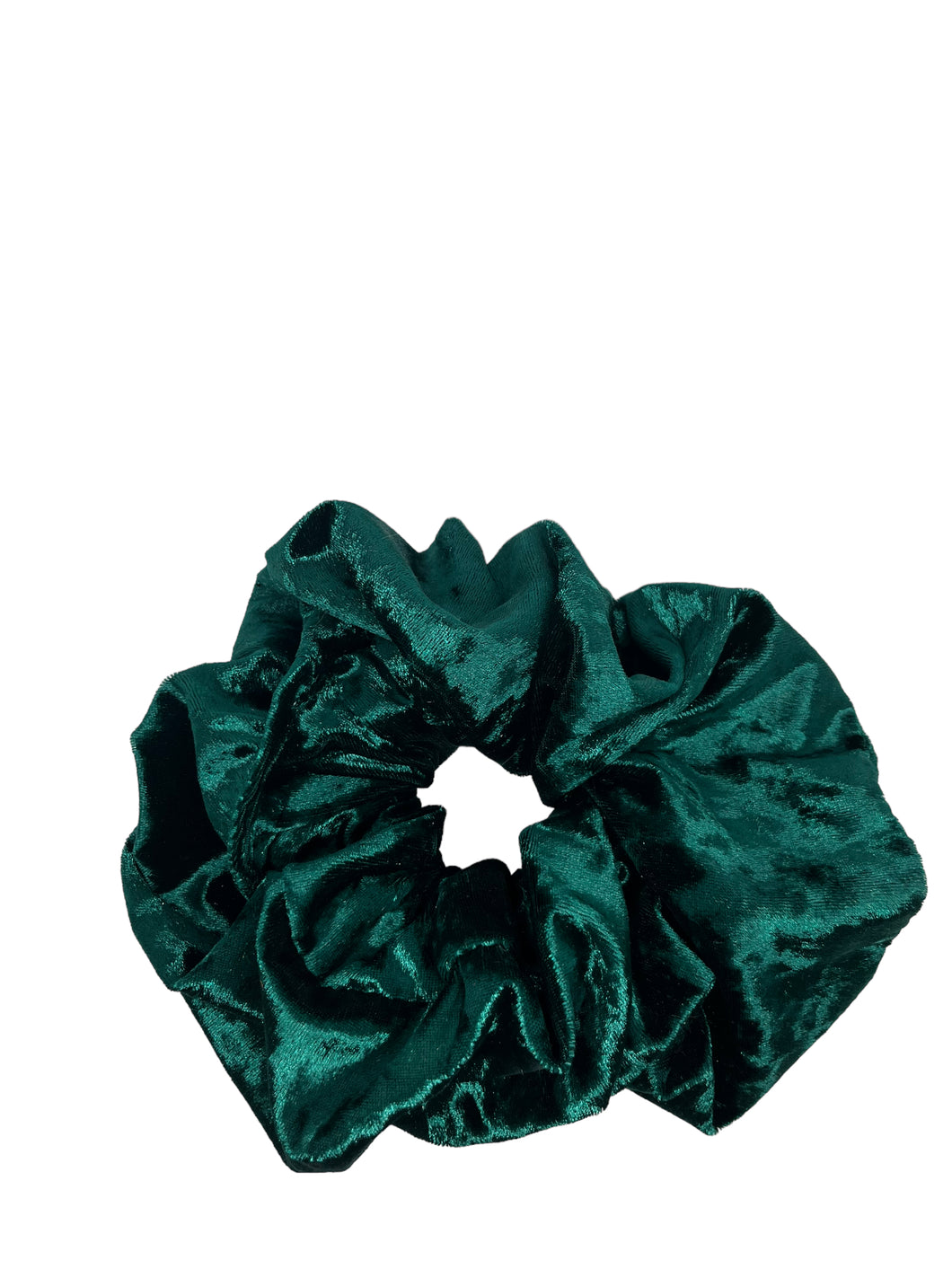 Green Velvet Scrunchie