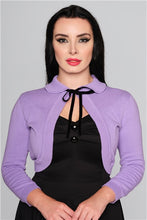 Load image into Gallery viewer, Lilac Andi Knitted Bolero Cardigan
