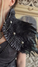 Load image into Gallery viewer, Ravenette Capelet with Buttons and Chains
