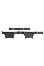 Load image into Gallery viewer, Two Pocket Leaves Leather Hip Belt with Extenders
