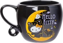 Load image into Gallery viewer, Hello Kitty Black Cat In The Moon Halloween Mug
